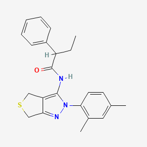 N-[2-(2,4-dimethylphenyl)-4,6-dihydrothieno[3,4-c]pyrazol-3-yl]-2-phenylbutanamide