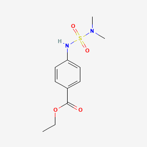 molecular formula C11H16N2O4S B2613051 Ethyl 4-[(dimethylsulfamoyl)amino]benzoate CAS No. 349422-01-1