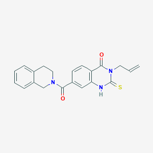 3-allyl-7-(3,4-dihydroisoquinolin-2(1H)-ylcarbonyl)-2-thioxo-2,3-dihydroquinazolin-4(1H)-one