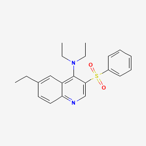 3-(benzenesulfonyl)-N,N,6-triethylquinolin-4-amine
