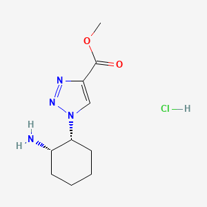Rel-methyl 1-((1R,2S)-2-aminocyclohexyl)-1H-1,2,3-triazole-4-carboxylate hydrochloride