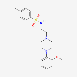 molecular formula C20H27N3O3S B2613067 N-{2-[4-(2-methoxyphenyl)piperazin-1-yl]ethyl}-4-methylbenzene-1-sulfonamide CAS No. 793671-98-4