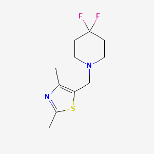 5-[(4,4-Difluoropiperidin-1-yl)methyl]-2,4-dimethyl-1,3-thiazole