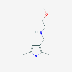 molecular formula C11H20N2O B2613124 2-methoxy-N-((1,2,5-trimethyl-1H-pyrrol-3-yl)methyl)ethanamine CAS No. 1243526-74-0