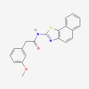 molecular formula C20H16N2O2S B2613126 2-(3-methoxyphenyl)-N-(naphtho[2,1-d]thiazol-2-yl)acetamide CAS No. 953961-82-5