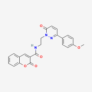 N-(2-(3-(4-methoxyphenyl)-6-oxopyridazin-1(6H)-yl)ethyl)-2-oxo-2H-chromene-3-carboxamide