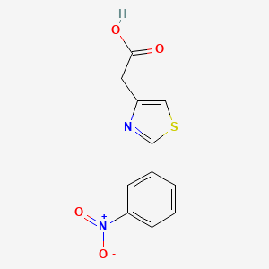 2-(2-(3-Nitrophenyl)thiazol-4-yl)acetic acid