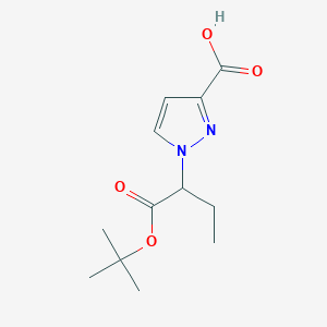 1-[1-(tert-butoxycarbonyl)propyl]-1H-pyrazole-3-carboxylic acid