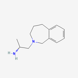 molecular formula C13H20N2 B2613139 (R)-1-(4,5-dihydro-1h-benzo[c]azepin-2(3h)-yl)propan-2-amine CAS No. 1568051-81-9