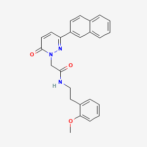 N-[2-(2-methoxyphenyl)ethyl]-2-(3-naphthalen-2-yl-6-oxopyridazin-1-yl)acetamide