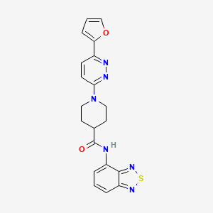 N-(benzo[c][1,2,5]thiadiazol-4-yl)-1-(6-(furan-2-yl)pyridazin-3-yl)piperidine-4-carboxamide
