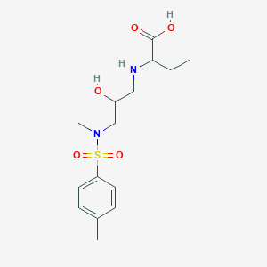 2-((3-(N,4-dimethylphenylsulfonamido)-2-hydroxypropyl)amino)butanoic acid