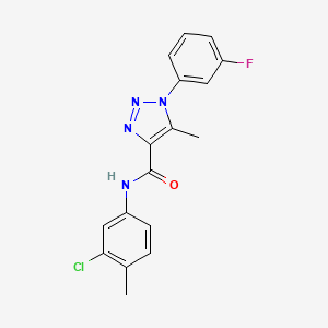 N-(3-chloro-4-methylphenyl)-1-(3-fluorophenyl)-5-methyl-1H-1,2,3-triazole-4-carboxamide
