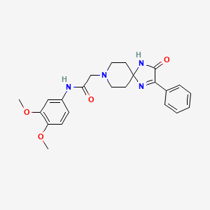 N-(3,4-dimethoxyphenyl)-2-(3-oxo-2-phenyl-1,4,8-triazaspiro[4.5]dec-1-en-8-yl)acetamide