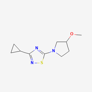 3-Cyclopropyl-5-(3-methoxypyrrolidin-1-yl)-1,2,4-thiadiazole