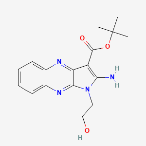 tert-butyl 2-amino-1-(2-hydroxyethyl)-1H-pyrrolo[2,3-b]quinoxaline-3-carboxylate
