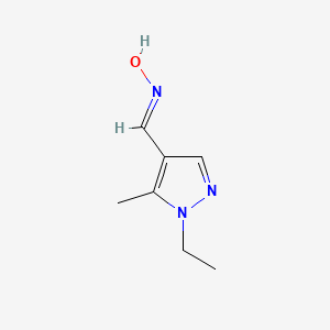 1-Ethyl-5-methyl-1H-pyrazole-4-carbaldehyde oxime