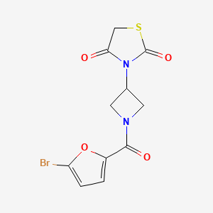 3-(1-(5-Bromofuran-2-carbonyl)azetidin-3-yl)thiazolidine-2,4-dione