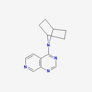 molecular formula C13H14N4 B2613201 7-{Pyrido[3,4-d]pyrimidin-4-yl}-7-azabicyclo[2.2.1]heptane CAS No. 2415573-71-4