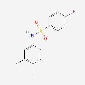 N-(3,4-dimethylphenyl)-4-fluorobenzenesulfonamide