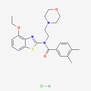 N-(4-ethoxybenzo[d]thiazol-2-yl)-3,4-dimethyl-N-(2-morpholinoethyl)benzamide hydrochloride