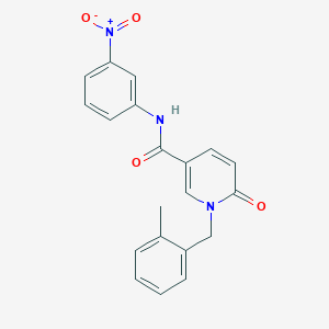 molecular formula C20H17N3O4 B2613253 1-[(2-methylphenyl)methyl]-N-(3-nitrophenyl)-6-oxopyridine-3-carboxamide CAS No. 941911-13-3