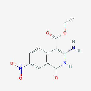 Ethyl 3-amino-7-nitro-1-oxo-1,2-dihydroisoquinoline-4-carboxylate