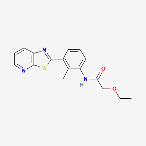 2-ethoxy-N-[2-methyl-3-([1,3]thiazolo[5,4-b]pyridin-2-yl)phenyl]acetamide
