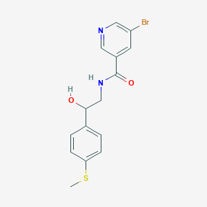 5-bromo-N-(2-hydroxy-2-(4-(methylthio)phenyl)ethyl)nicotinamide