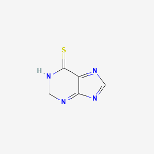molecular formula C5H4N4S B2613313 1H-Purine-6(2H)-thione CAS No. 1593958-94-1; 50-44-2