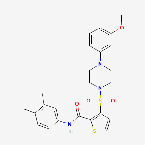 N-(3,4-dimethylphenyl)-3-{[4-(3-methoxyphenyl)piperazin-1-yl]sulfonyl}thiophene-2-carboxamide