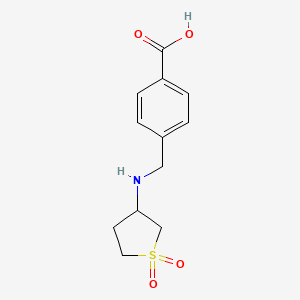 4-(((1,1-Dioxidotetrahydrothiophen-3-yl)amino)methyl)benzoic acid