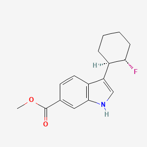 Methyl 3-(trans-2-fluorocyclohexyl)-1H-indole-6-carboxylate