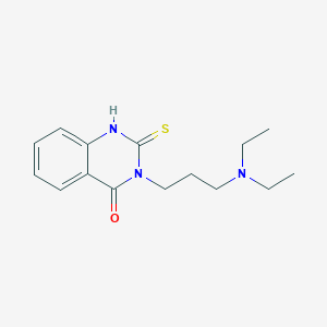 3-[3-(Diethylamino)propyl]-2-sulfanyl-3,4-dihydroquinazolin-4-one
