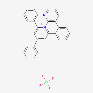 10,12-Diphenyl-benzo[c]pyrido[1,2-a][1,8]naphthyridin-13-ium tetrafluoroborate