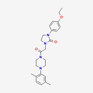 1-(2-(4-(2,5-Dimethylphenyl)piperazin-1-yl)-2-oxoethyl)-3-(4-ethoxyphenyl)imidazolidin-2-one