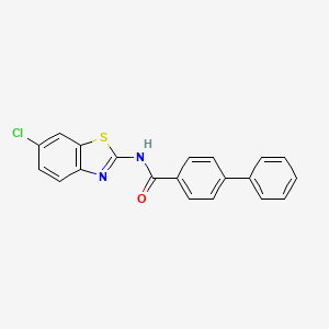 N-(6-chlorobenzo[d]thiazol-2-yl)-[1,1'-biphenyl]-4-carboxamide