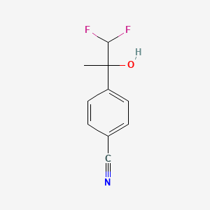 4-(1,1-Difluoro-2-hydroxypropan-2-yl)benzonitrile