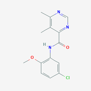 N-(5-Chloro-2-methoxyphenyl)-5,6-dimethylpyrimidine-4-carboxamide