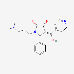 1-(3-(dimethylamino)propyl)-3-hydroxy-4-isonicotinoyl-5-phenyl-1H-pyrrol-2(5H)-one