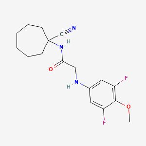 N-(1-cyanocycloheptyl)-2-[(3,5-difluoro-4-methoxyphenyl)amino]acetamide