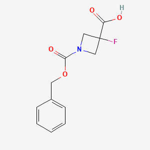1-[(Benzyloxy)carbonyl]-3-fluoroazetidine-3-carboxylic acid