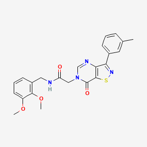 molecular formula C23H22N4O4S B2613401 N-(4-{[5-(4-methoxyphenyl)-1,3,4-oxadiazol-2-yl]methoxy}phenyl)isoquinoline-1-carboxamide CAS No. 1112338-68-7