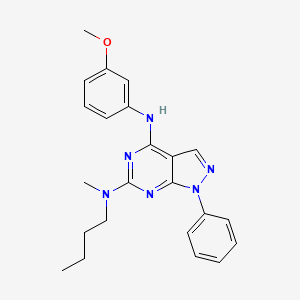 N6-butyl-N4-(3-methoxyphenyl)-N6-methyl-1-phenyl-1H-pyrazolo[3,4-d]pyrimidine-4,6-diamine