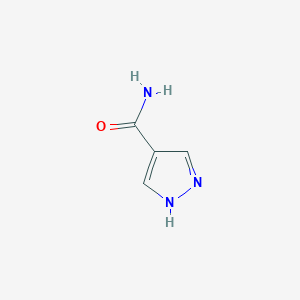 molecular formula C4H5N3O B2613483 1H-pyrazole-4-carboxamide CAS No. 437701-80-9