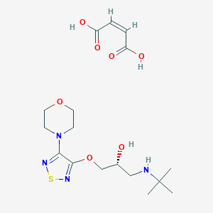molecular formula C17H28N4O7S B026135 (R)-(+)-Timolol Maleate CAS No. 26839-77-0