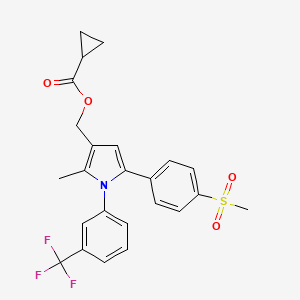 {2-methyl-5-[4-(methylsulfonyl)phenyl]-1-[3-(trifluoromethyl)phenyl]-1H-pyrrol-3-yl}methyl cyclopropanecarboxylate