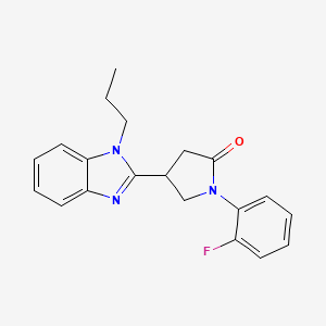 1-(2-Fluorophenyl)-4-(1-propylbenzimidazol-2-yl)pyrrolidin-2-one