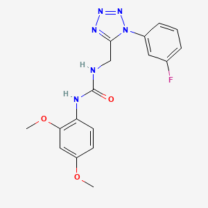 1-(2,4-dimethoxyphenyl)-3-((1-(3-fluorophenyl)-1H-tetrazol-5-yl)methyl)urea