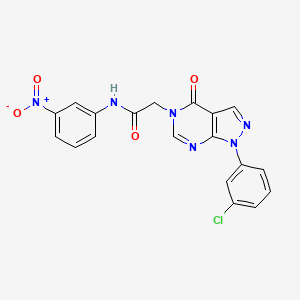 2-(1-(3-chlorophenyl)-4-oxo-1H-pyrazolo[3,4-d]pyrimidin-5(4H)-yl)-N-(3-nitrophenyl)acetamide